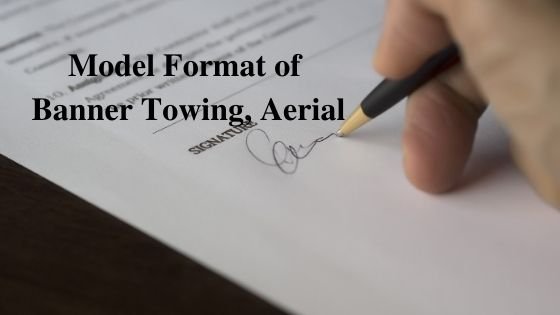 Model Format of Banner Towing, Aerial